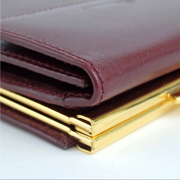 Christian Dior Burgundy Leather Wallet - Picture 7 of 10